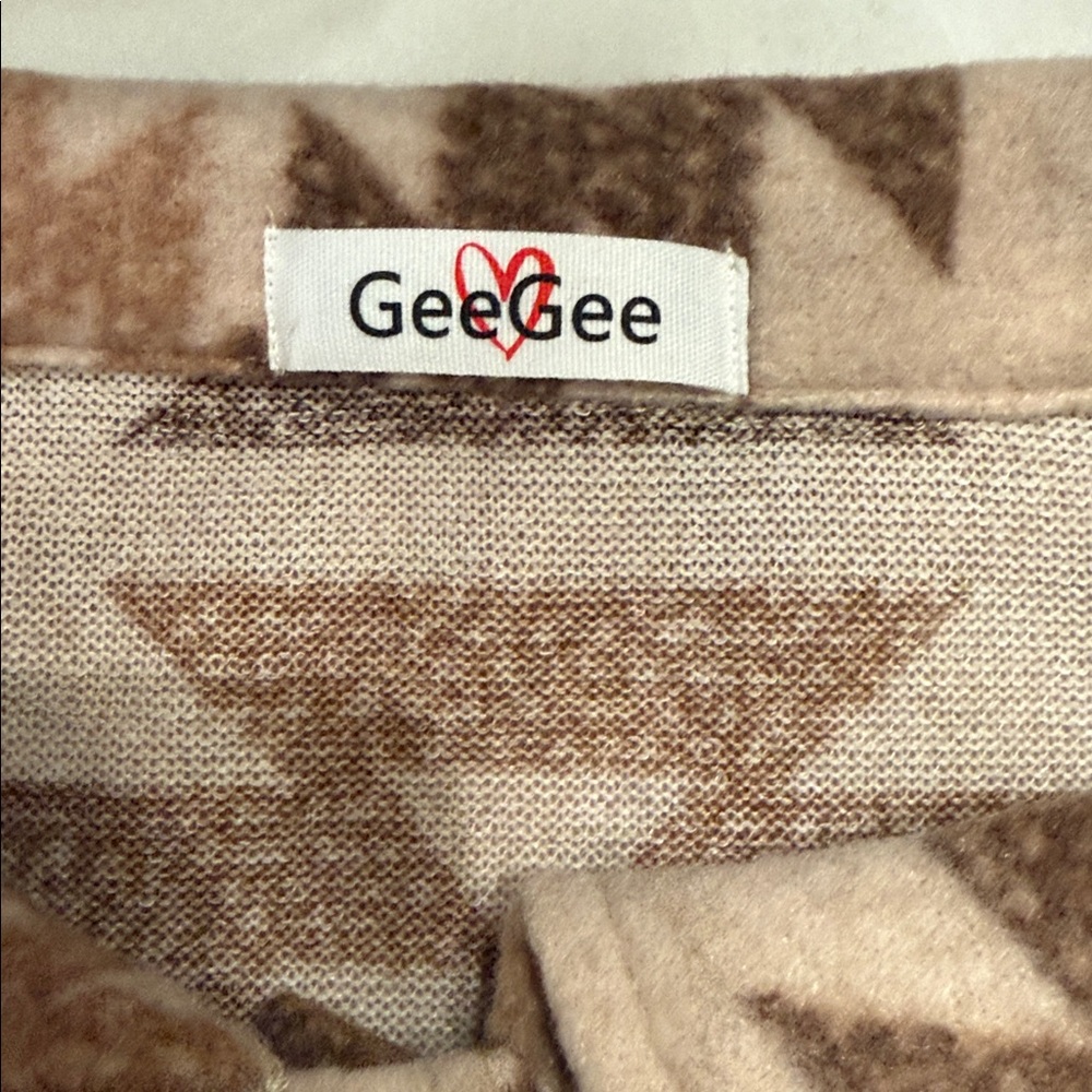 GeeGee women’s Aztec Pattern Jacket - Brown - Picture 8 of 9